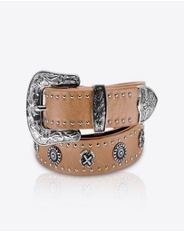 Sol Sana - Eastwood Belt Tan/Silver