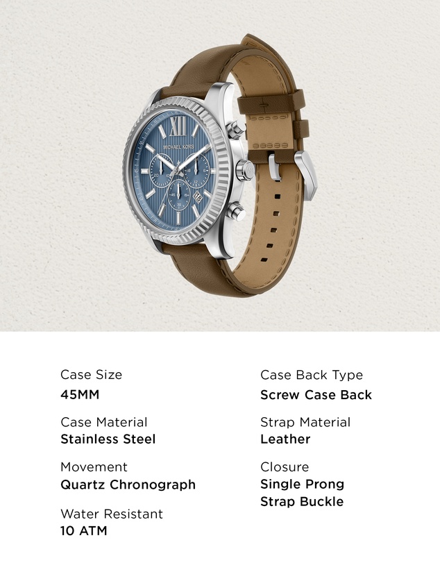 Michael Kors - Lexington Brown Chronograph Watch