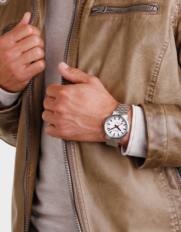 Mondaine - Mondaine Official Swiss Railways Stainless Steel 41mm Original Automatic Watch