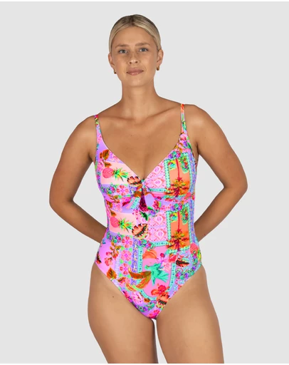 Baku Swimwear - Sardinia D-E Tie Front One Piece Swimsuit