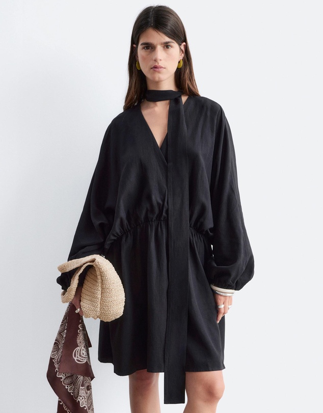 & Other Stories - Scarf-Detail Wrap Mini Dress