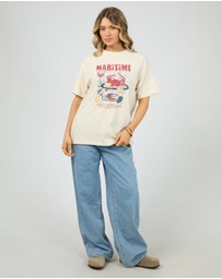 All About Eve - Maritime Relaxed Tee Vanilla