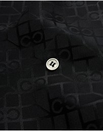 Calibre - Monogram Silk Short Sleeved Shirt Black