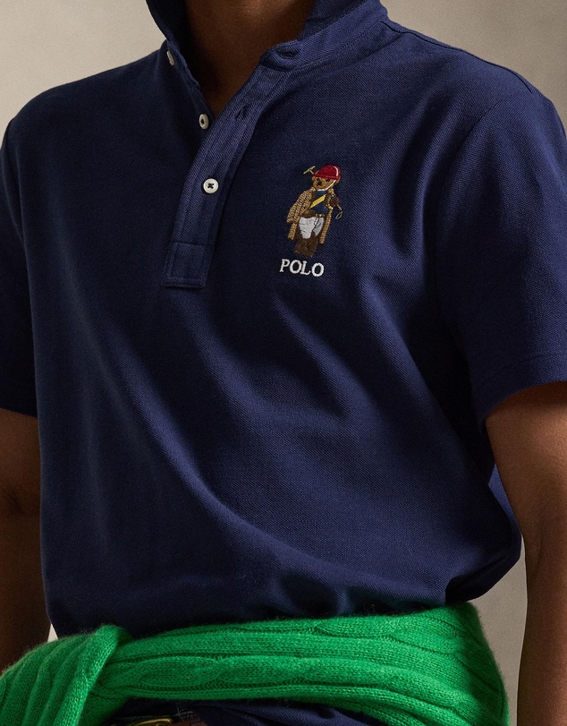Polo Ralph Lauren - Custom Slim Fit Polo Bear Mesh Polo