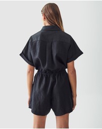 Calli - Liv Linen Playsuit