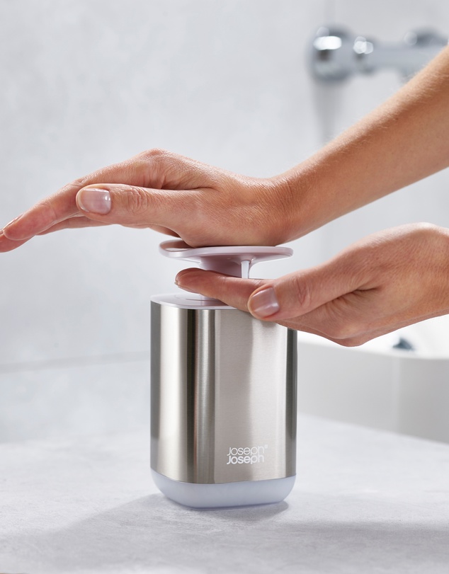 Joseph Joseph - Presto™ Stainless Steel Hygienic Soap Dispenser (White)