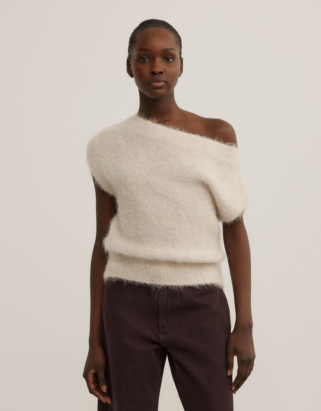 Witchery - Asymmetric Fluffy Top