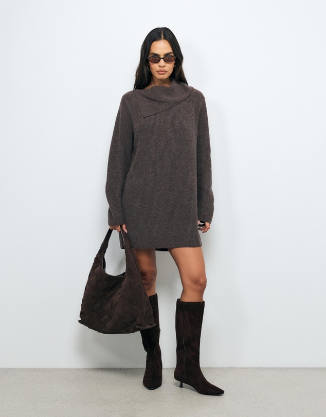 AERE - Neria Wool Blend Knit Dress