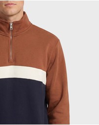 Academy Brand - Academy Contrast 1/4 Zip Sweat