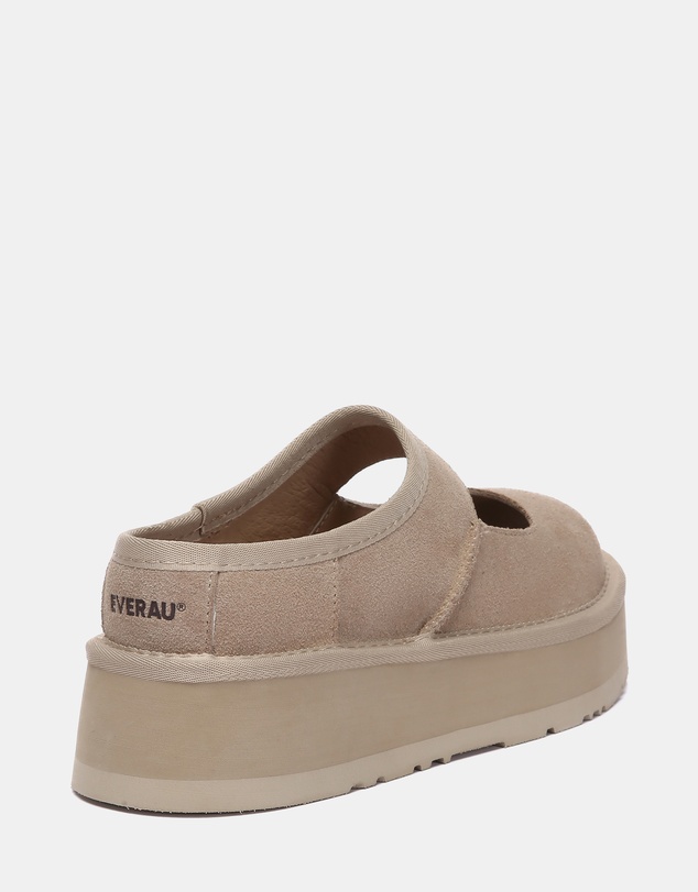EVERAU - EverAU Ugg Moana Cow Suede Upper Loafer Oxfords Flats