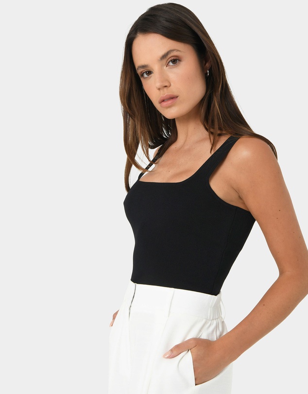 Forcast - Miami Cropped Sleeveless Knit Top