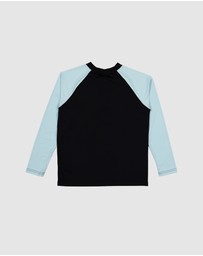 Santa Cruz - Checker Heart Dot Front Rash Guard - Teens