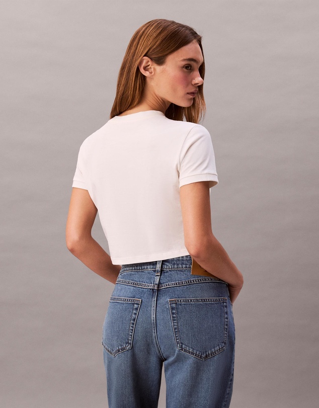 Calvin Klein Jeans - Logo Graphic Cropped T-Shirt