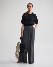 Oxford - Rose Polo Knitted Top