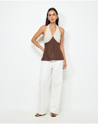 AERE - Enya Halter Top