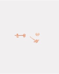 Ichu - Knotted Bar Earrings