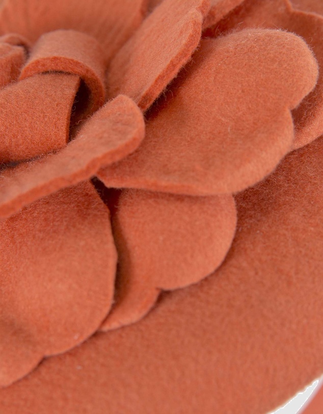 Max Alexander - Felt Orange Winter Pillbox Fascinator