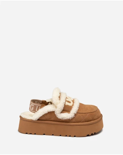 Ozwear Connection Uggs - Ugg Violet Matelassé Shearling Platform Slipper (Detachable Feature)