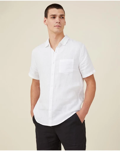 Cotton On - Linen Short Sleeve Shirt