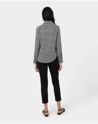 Forcast - Wanda Stripe Satin Shirt