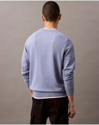 Calvin Klein Jeans - Smooth Cotton Monogram Logo Jumper