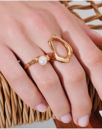 THOMAS SABO - THOMAS SABO Wavy Gold Ring