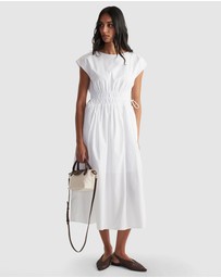 Decjuba - Zoe Shirred Waist Midi Dress