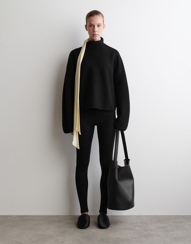 COS - Boiled-Wool Funnel-Neck Jumper