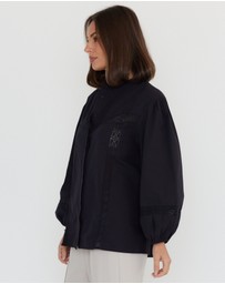 ALEXANDRA - Everett Blouse Black