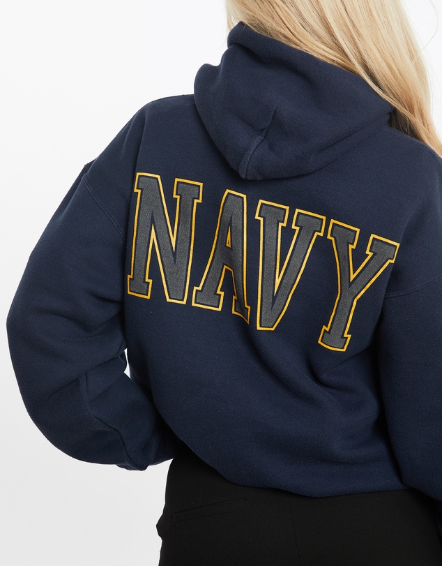 Vintage by The Real Deal - Pre Loved - Vintage 90s United States Navy Hooded Sweatshirt