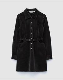 & Other Stories - Belted Velvet Mini Dress