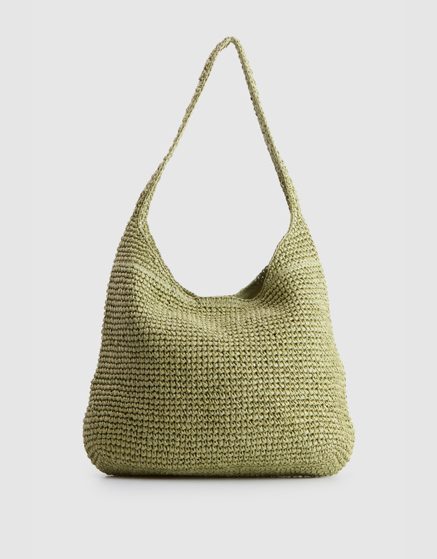 AYA - Fallon Straw Large Shoulder Bag