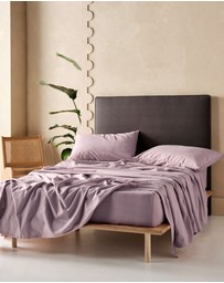 Linen House - Flannelette Plain-Dyed Sheet Set