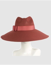 Max Alexander - Wide Brim Rust Winter Hat