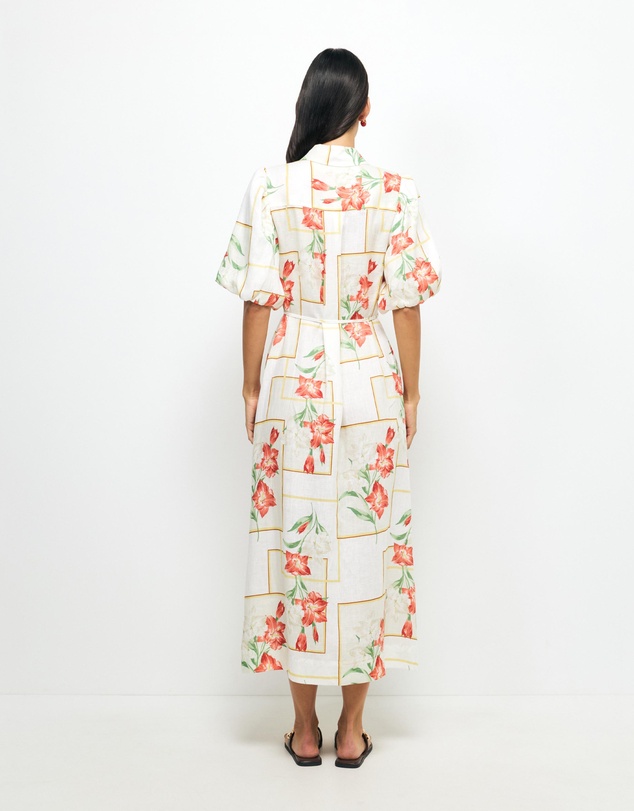 AERE - Asha Linen Midi Shirt Dress