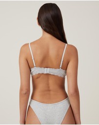 Cotton On Body - Cotton Lace Triangle Padded Bralette