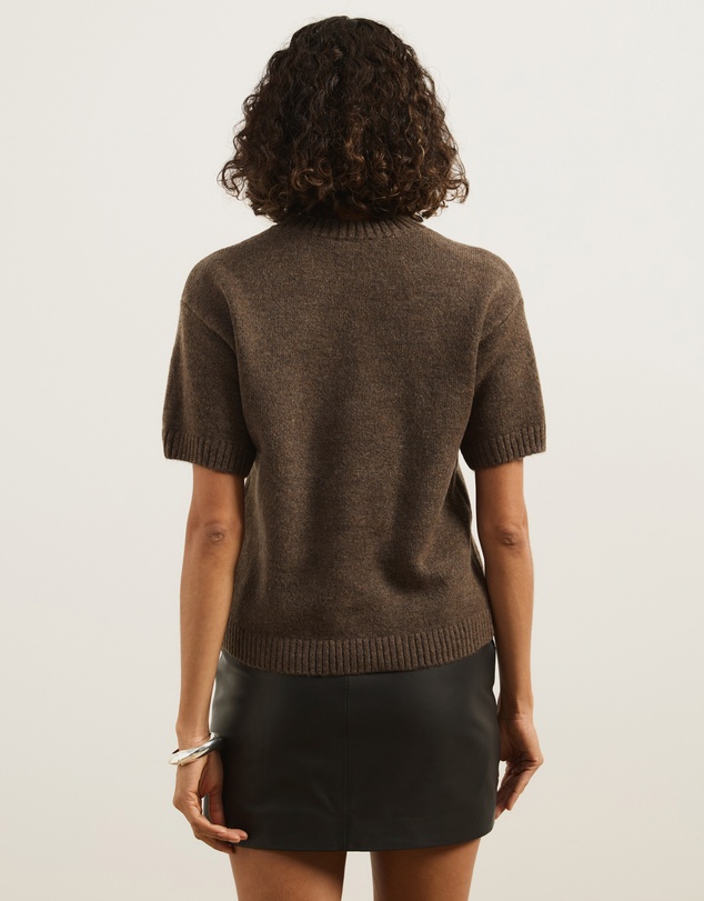 Atmos&Here - Ayla Knitted Boxy T-Shirt