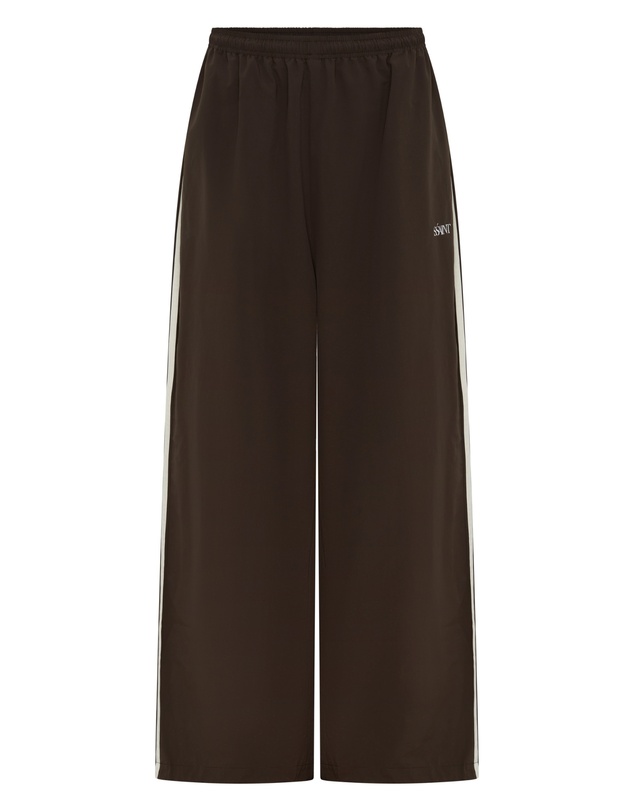 SSAINT - Fight Night Windbreaker Pant - Brown & Cream