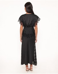 Petal & Pup - Ailbhe Lace Skirt - Black Polka Dot