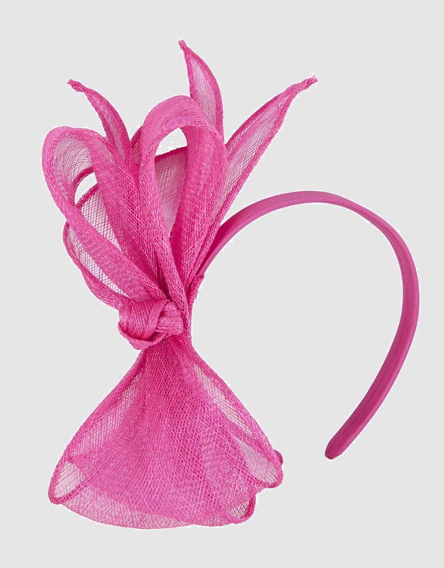 Max Alexander - Fuchsia Sinamay Bow Fascinator