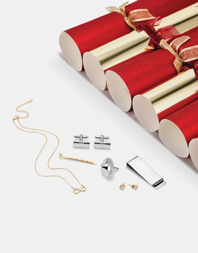 Mestige - Sustainable Christmas Crackers – Gifts Embellished with crystals by Swarovski® - Red & Gold