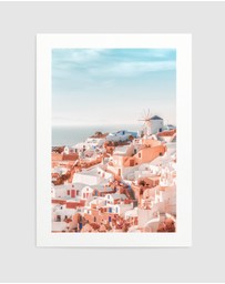 Olive et Oriel - Santorini Sunsets II Art Print