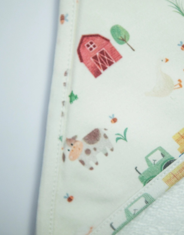 Little Stuff - Farm Friends Hooded Towel