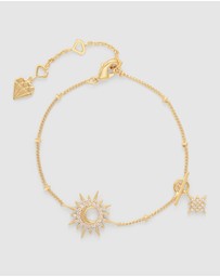 Wanderlust + Co - Sunlit Crescent Gold Bracelet