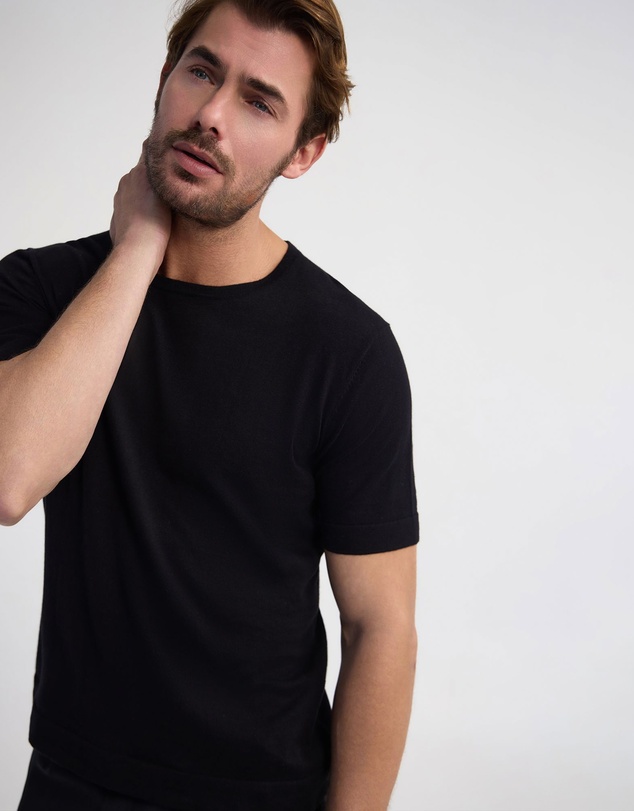 Oxford - Theodore Crew Neck Knitted T-Shirt