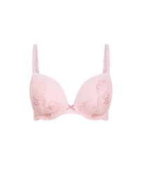 City Chic - Plus size Martine Uplift Bra - pink icing