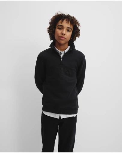 Country Road - Teen Australian Cotton Heritage Half Zip Sweat