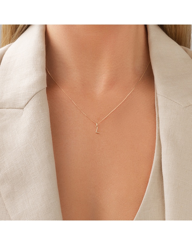Michael Hill - L Initial Pendant in 10kt Yellow Gold