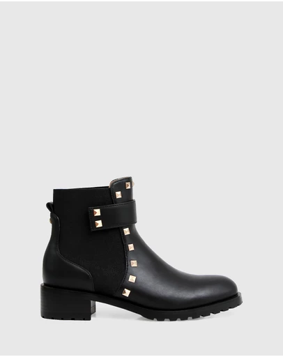 Belle & Bloom - City Lights Leather Ankle Boot