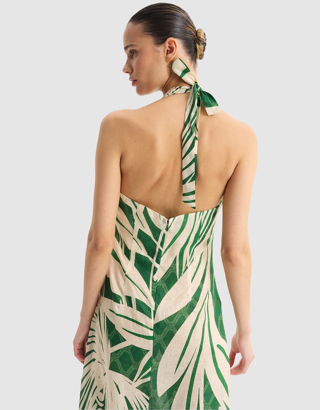 Morrison - Sorrento Linen Halter Dress